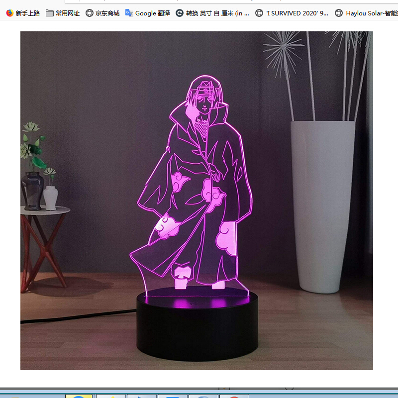

3D LED Colorful Touch Remote Control-3D Night Light, 501 Original
