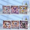 6PCS Diamond Painting Dinosaur Greeting Cards Postcards with Envelopes