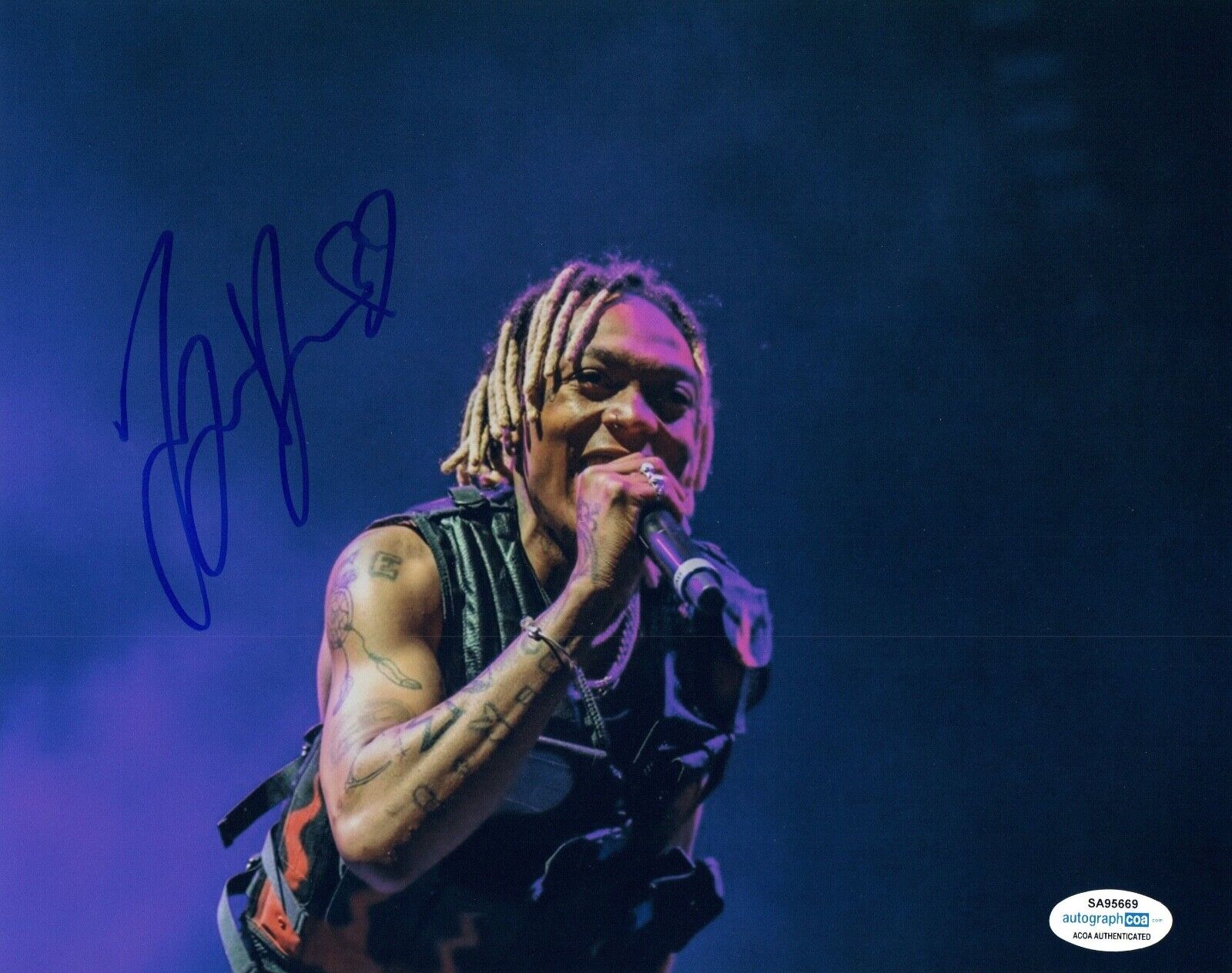 Tyla Yaweh Signed Autographed 8x10 Photo Poster painting Hip Hop Rapper ACOA COA