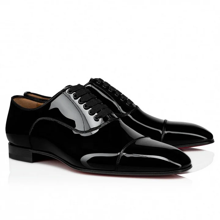 Gentleman's l Oxford Shoes Red bottom Classic Lace Up Formal Shoes VOCOSI VOCOSI