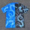 2025/2026 Real Madrid Dragon pattern Blue and Black Football Jersey 1:1 Thai Quality