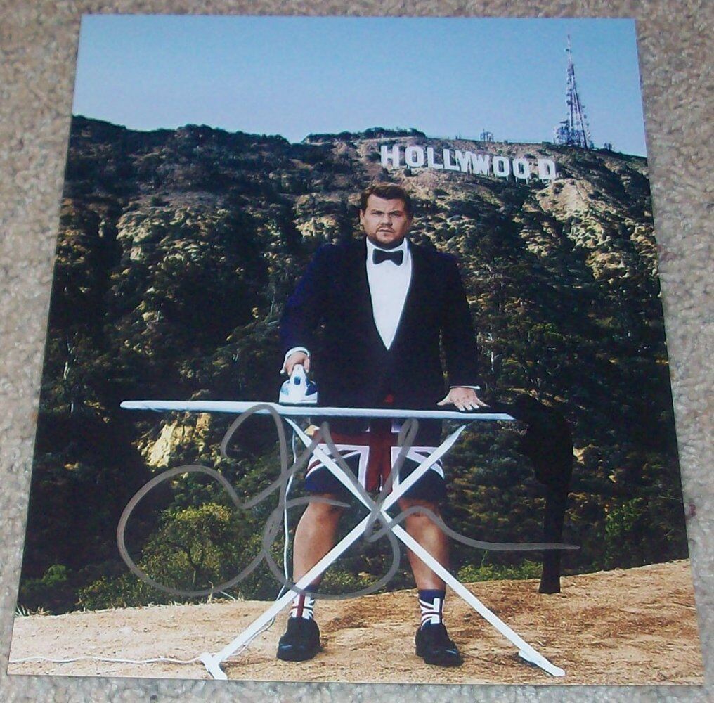 JAMES CORDEN SIGNED AUTOGRAPH THE LATE LATE SHOW 8x10 Photo Poster painting B w/PROOF