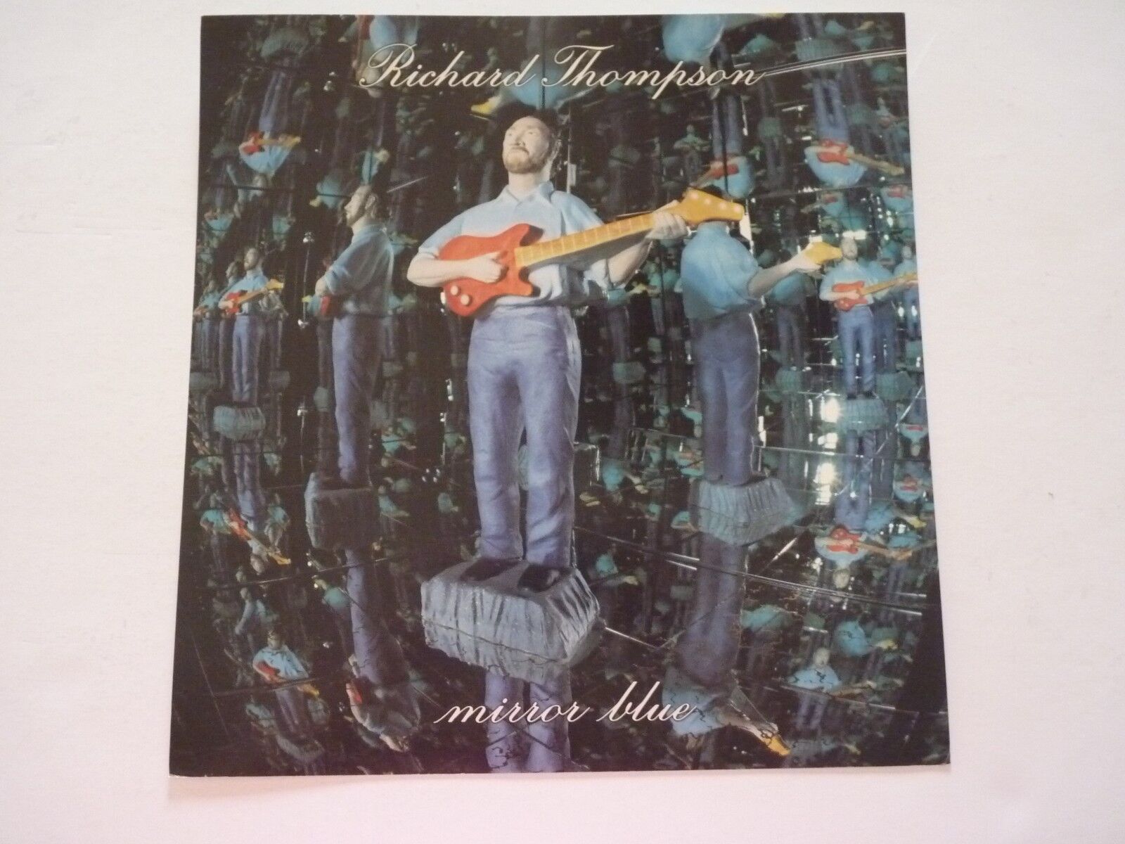 Richard Thompson Mirror Blue LP Record Photo Poster painting Flat 12X12 Poster