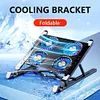Laptop Cooling Fan with 2/4 Fans Foldable RGB 7 Height for 11-17.3 Inch Notebook