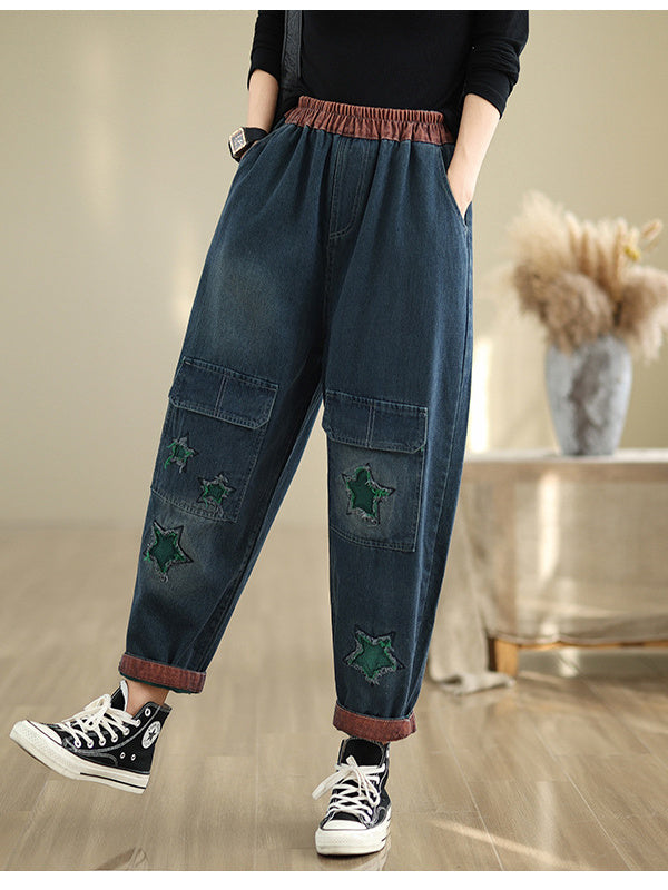 Women Half Sleeve V-neck Solid Color Dress