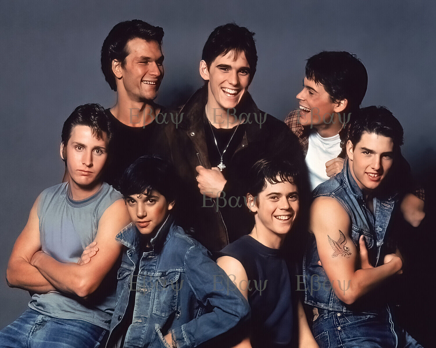 THE OUTSIDERS CAST 8X10 Photo Poster painting REPRINT