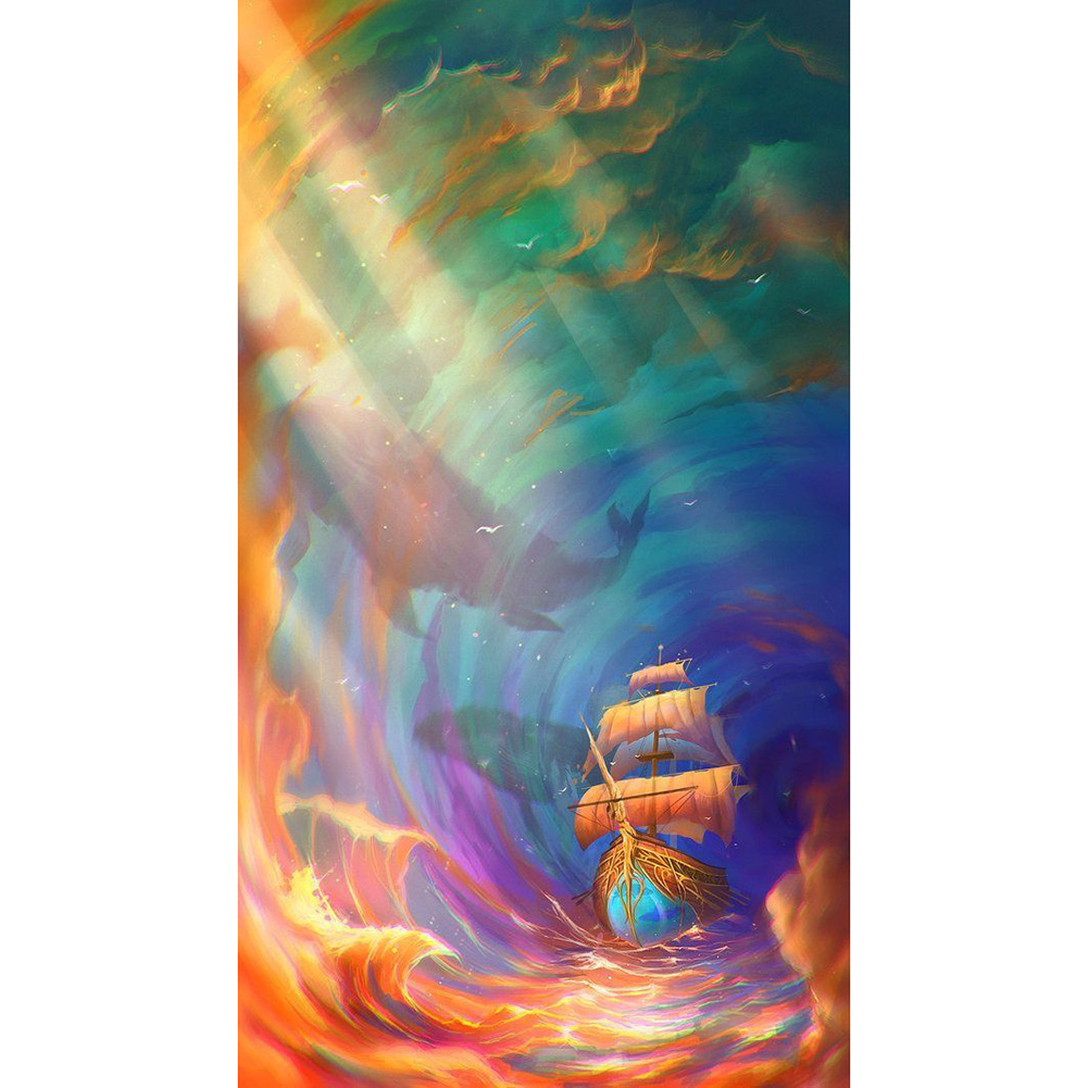 

Ship - Round Drill Diamond Painting - 80*40CM (Big Size), 501 Original