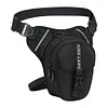 Motorcycle Drop Leg Bag Hip Bum Motorcycle Bag for Cycling Riding (Black)