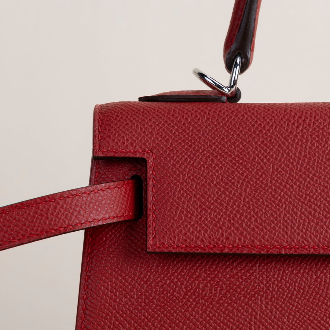 Kelly25 Epsom Q5 Rouge casaque PHW