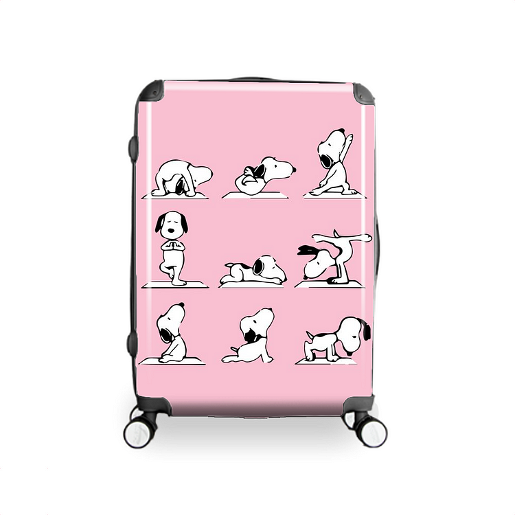 Snoopy Different Yoga Poses, Snoopy Hardside Luggage