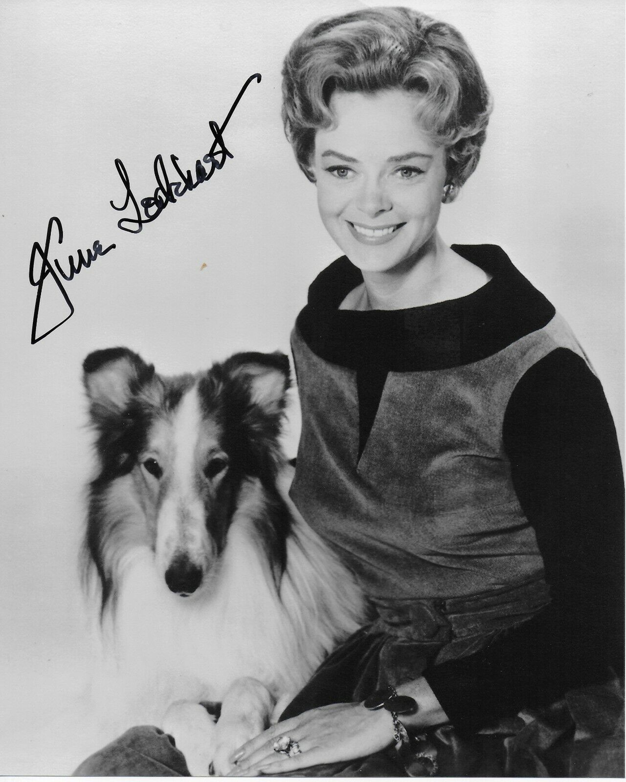 June Lockhart Lassie Original Autographed 8X10 Photo Poster painting #3