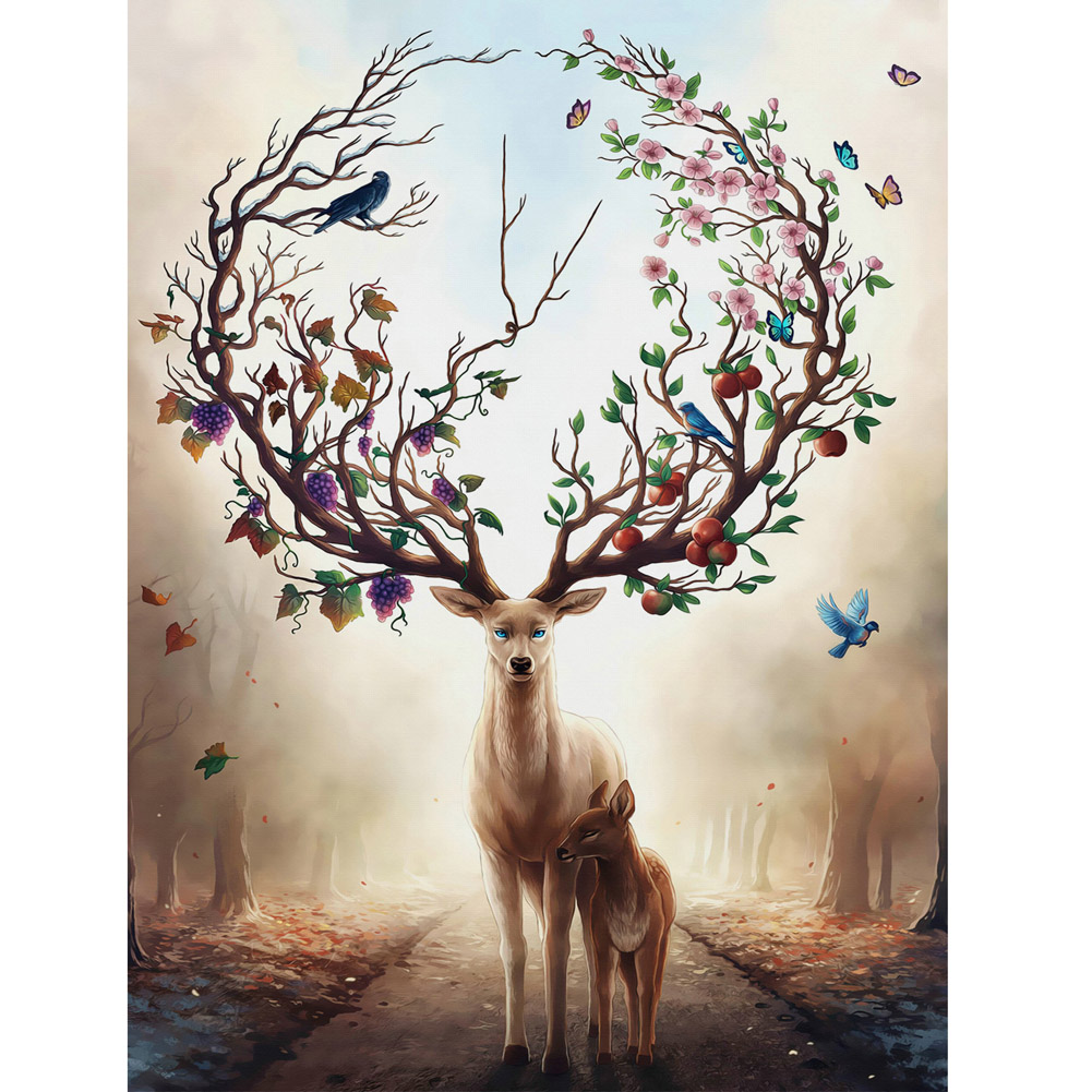 

Deer - Special Shaped Diamond Painting - 40*30CM, 501 Original