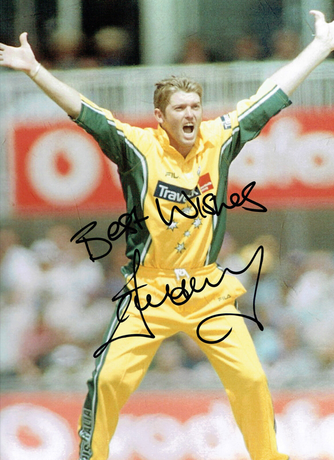 Ian HARVEY Signed Autograph RARE 16x12 Australia Cricket Photo Poster painting AFTAL COA