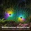 Solar Fence Lights Mandala Theme Waterproof Metal Solar Powered Deck Step Stair Lights for Garden Post Patio Decor Gifts for Women Mom