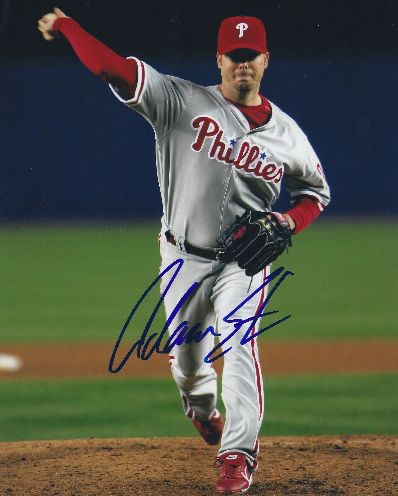 Autographed ADAM EATON 8x10 Photo Poster painting Philadelphia Phillies - COA