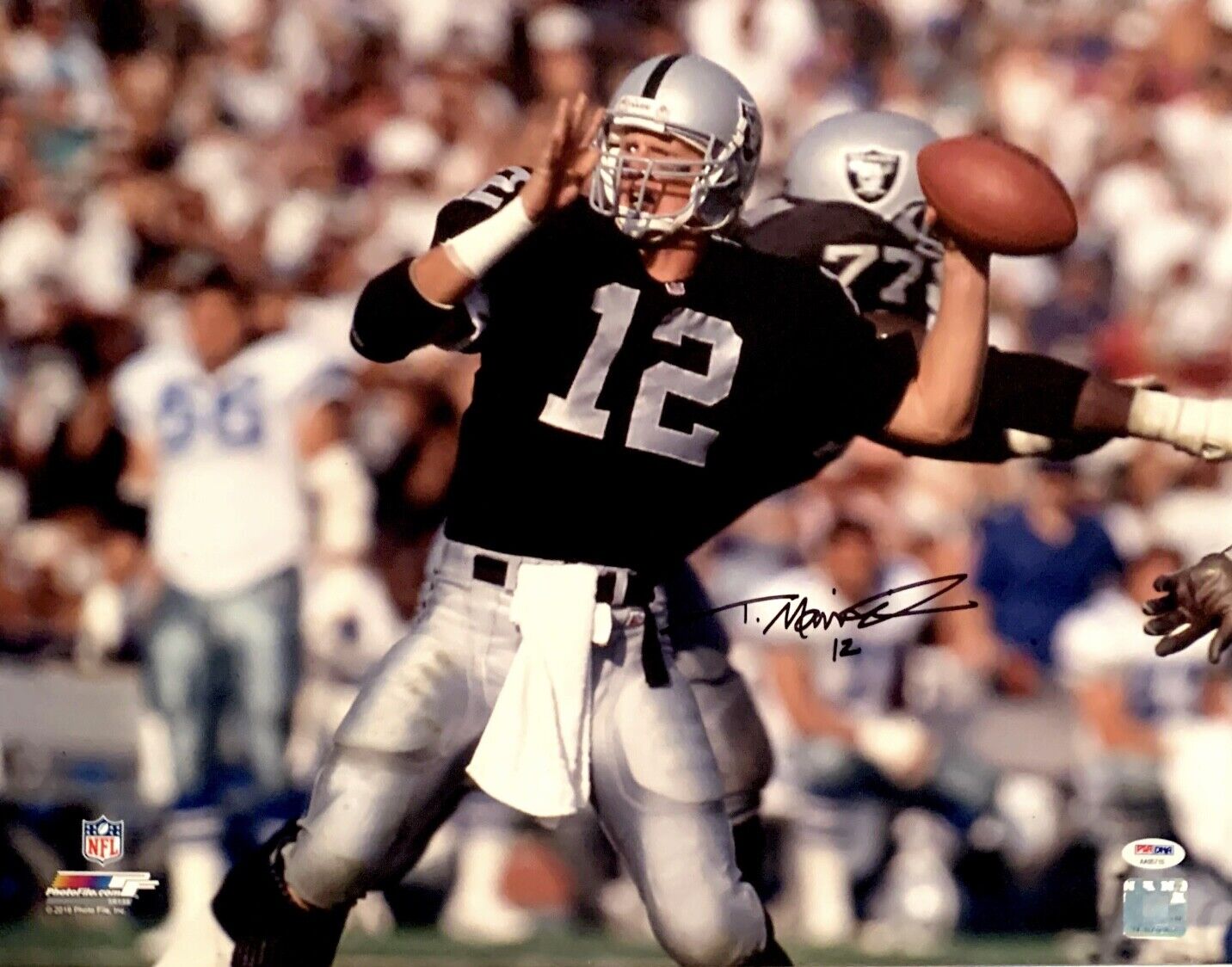 Todd Marinovich Signed Oakland Raiders 16x20 Photo Poster painting PSA AA95715