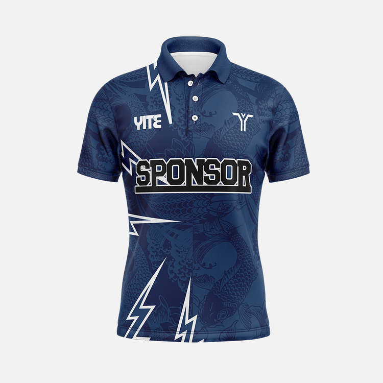 YITE | LP24-014-Blue  And White Polo Shirts Uniform