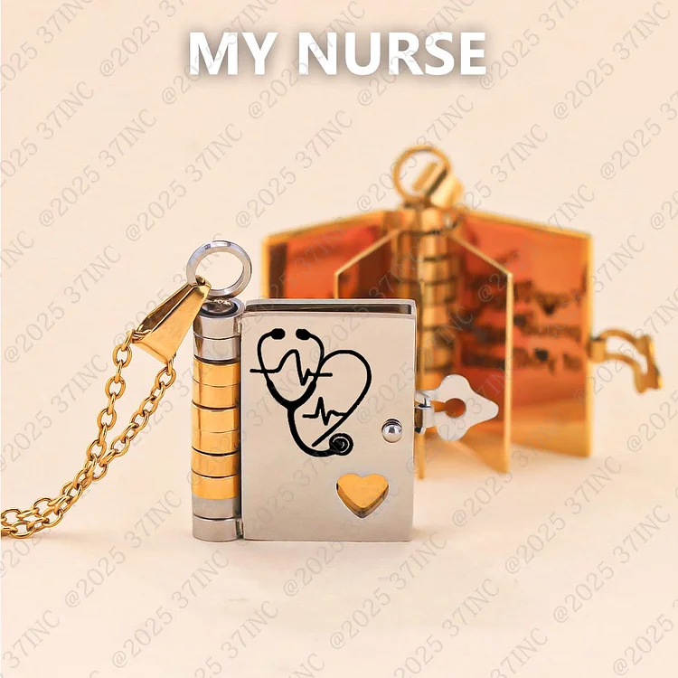 For Nurse - My Incredible Nurse Book Necklace
