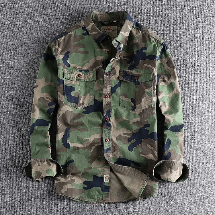 Camouflage Cotton Shirt