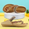 Gioiacombo&trade; Sandali open toe piatti a fiori boh&eacute;mien