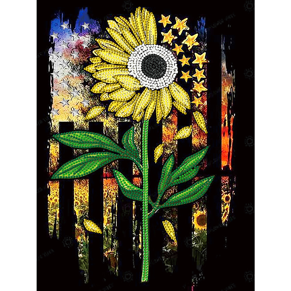 

Sunflower - Special Shaped Diamond Painting - 30*40CM, 501 Original