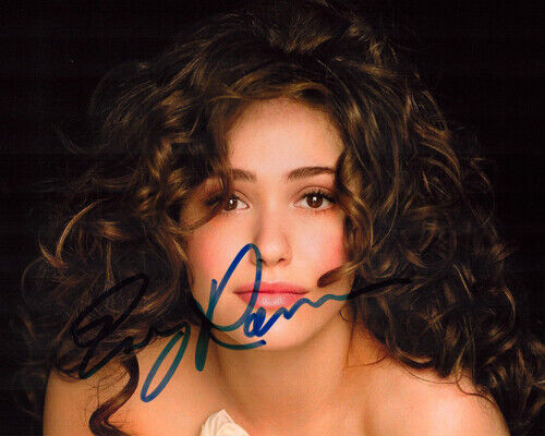 Autographed Photo Poster painting Emmy Rossum Signed 8 x 10