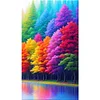 Diamond Painting-DIY Full Round Drill Rainbow Forest(70*40 CM)