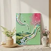 (30x40cm)DIY Pearl Painting Framed River Handmade Pearl Material Art Kit Living Room Decor