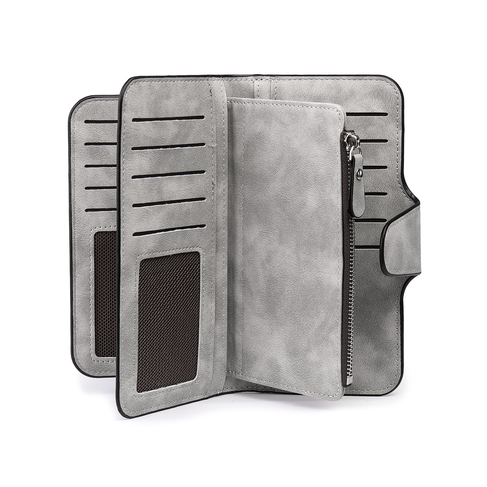 Portafoglio in PU pelle con 1 letetra & 1 testo & 1 nome & 1 foto personalizzati per mamma/nonna