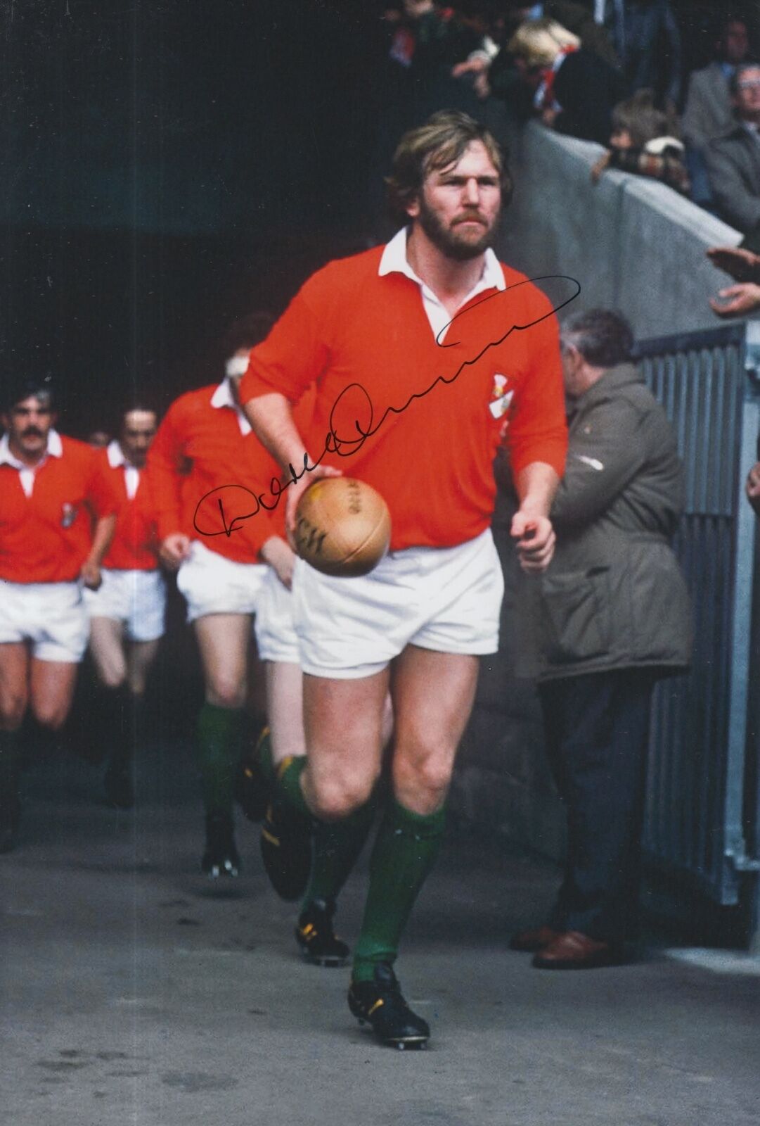 Derek Quinnell Hand Signed Wales Rugby 12x8 Photo Poster painting 3.