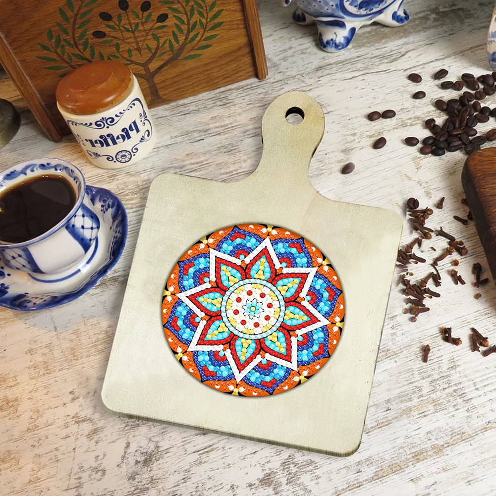 Mandala Diamond Painting Art Place Mats DIY Diamond Dot Kits for Beginners