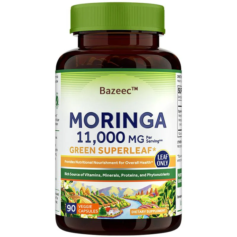 Bazeec™ Moringa Capsules 11,000 MG, Organic Moringa Supplement