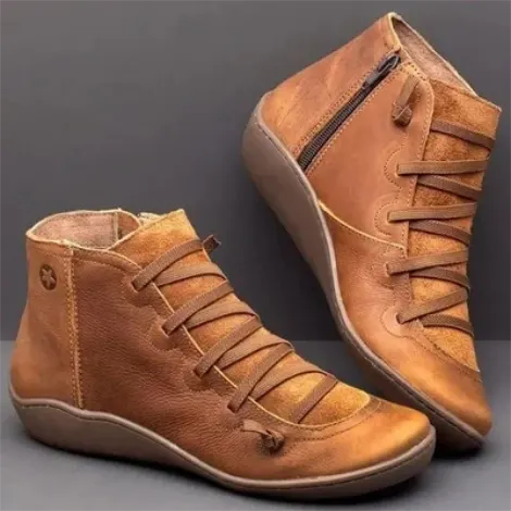 Comfortable leather arch support boots &ndash; Last Day Promotion 50% OFF