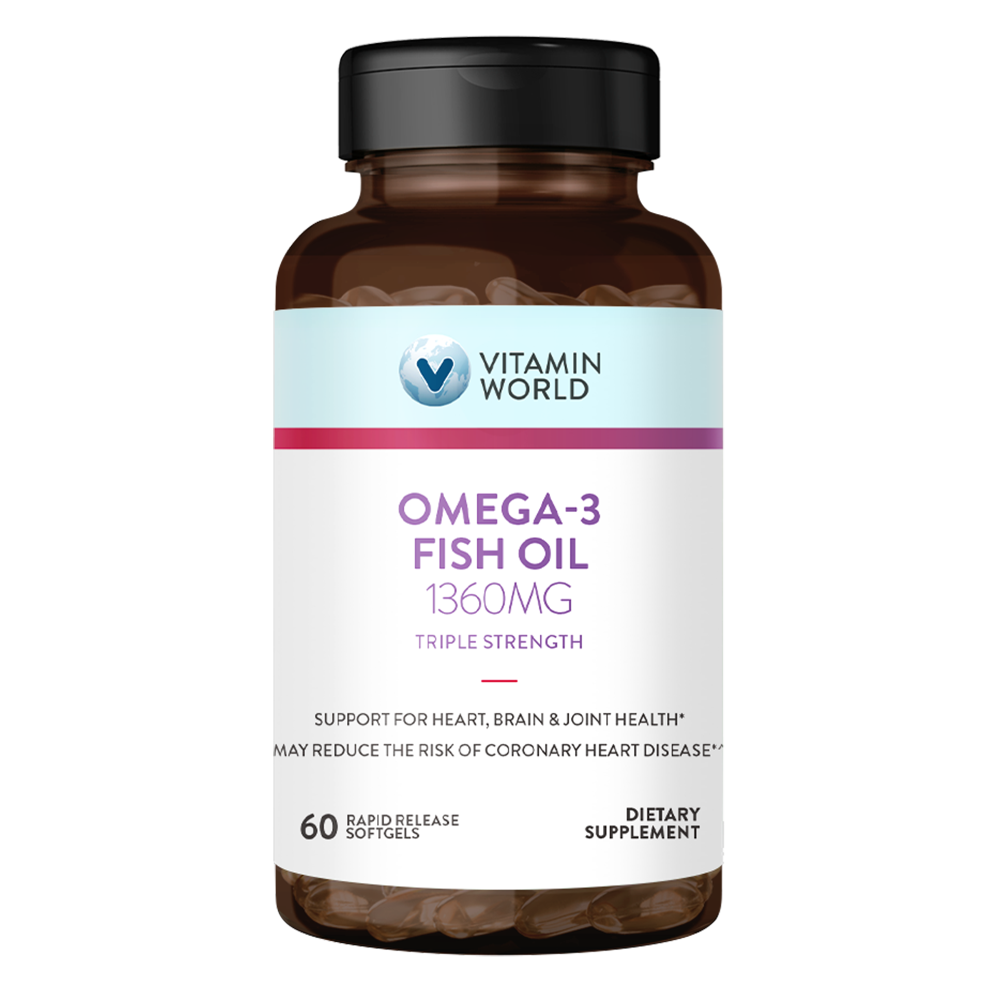 Triple Strength Omega-3 Fish Oil - 60 Softgels