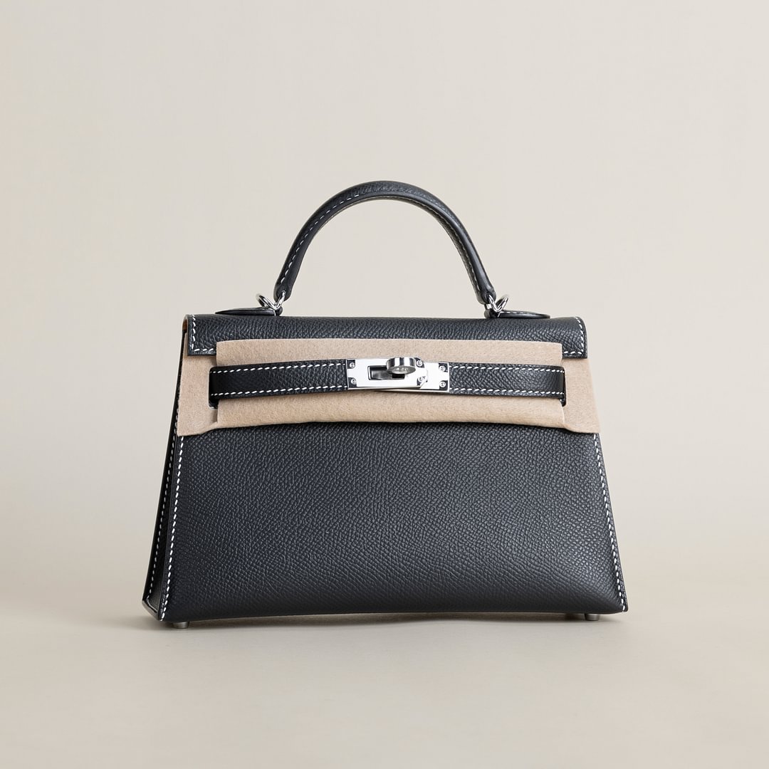 Mini Kelly II Epsom 89 Noir/37 Gold PHW