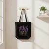Premium DIY Lavender Canvas Tote Bag Embroidery Kit with Hoop Frame 32x37cm