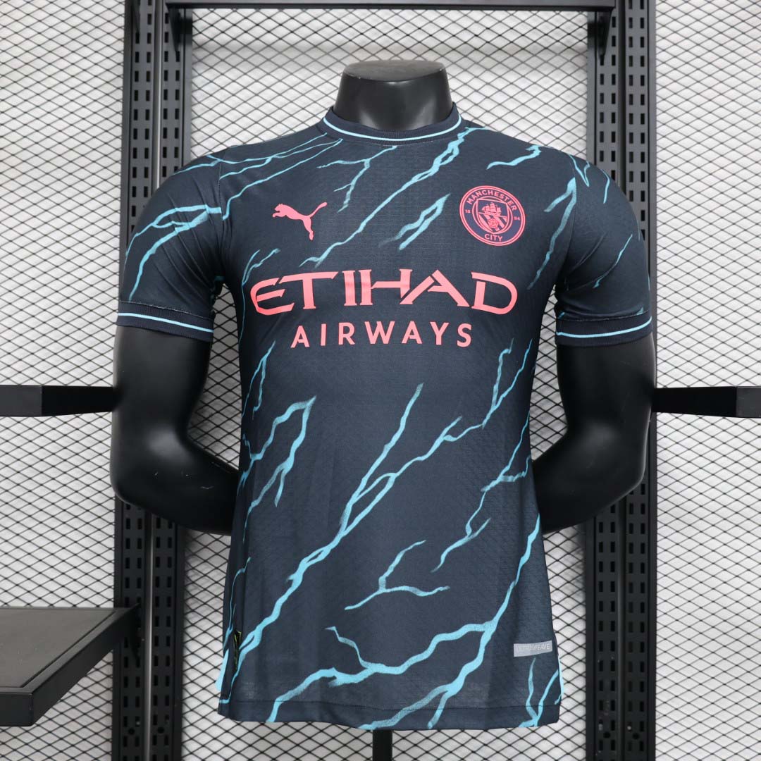 2023-2024 Player Version Manchester City Third Away Football Shirt 1:1 Thai Quality