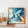 Diamond Painting-DIY Full Round Drill Dragon and Christmas tree(40*40CM)