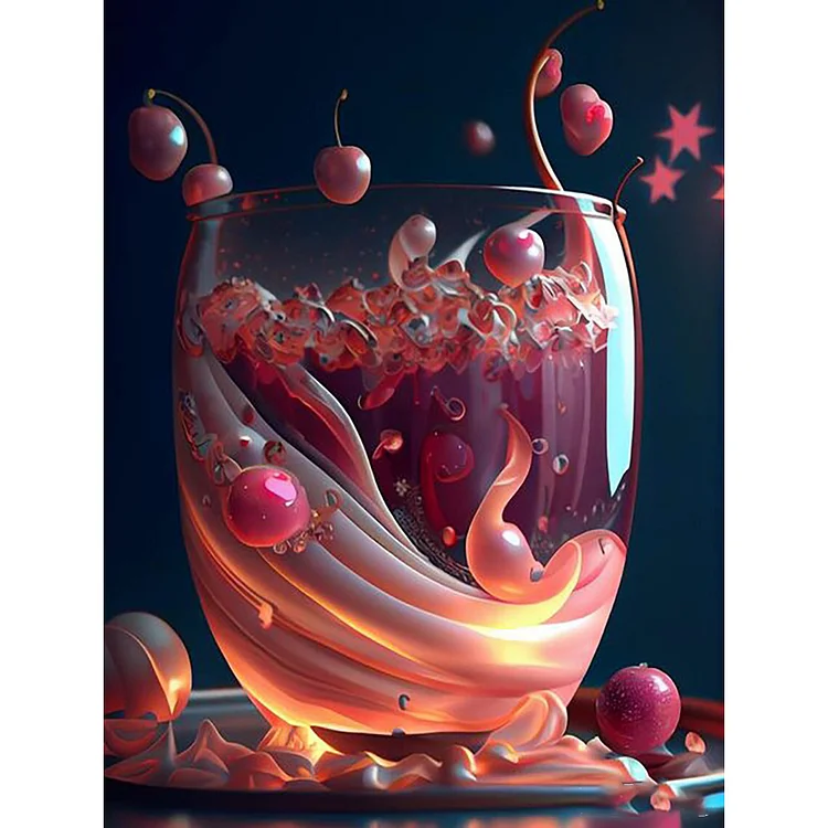 Fruit In Glass 40*50CM(Canvas) Full Round Drill Diamond Painting gbfke
