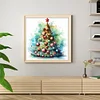>SALE<Full Embroidery Eco-cotton Thread 11CT Printed Xmas Tree Cross Stitch Kit50x50cm