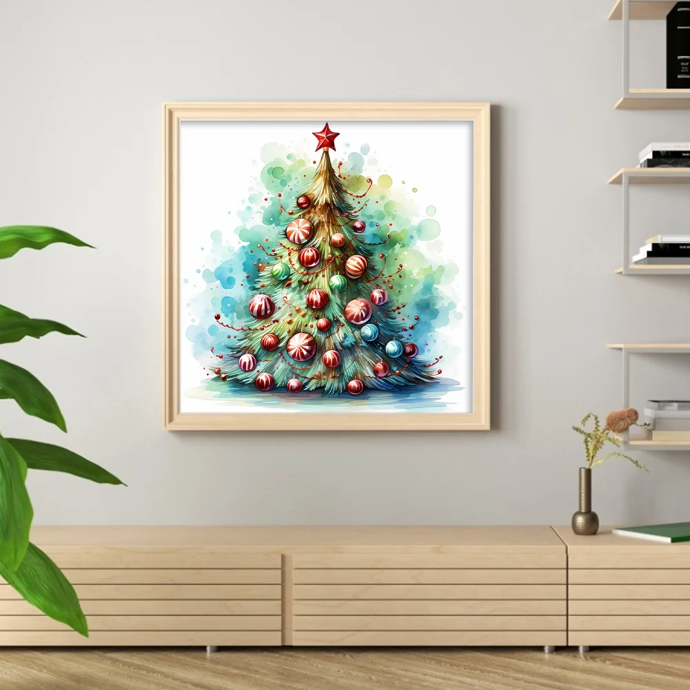 DIY Stamped Cross Stitch 11CT Full Embroidery 50*50cm - Christmas Tree