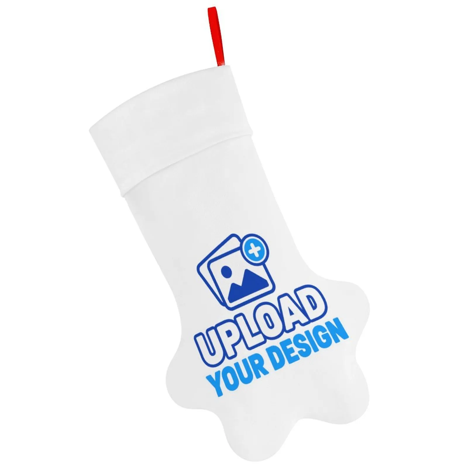 Mirrored Double-Sided Dog Paw Christmas Stocking &ndash; personalized product image 1