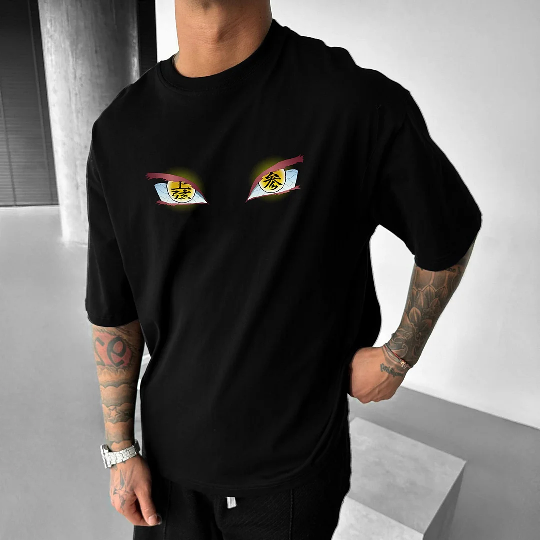 Unisex Casual Anime Print T-shirt