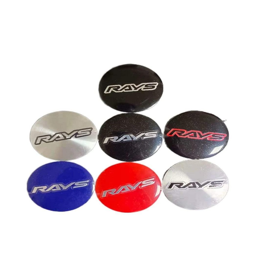 56mm 4PCS RAYS VOLK Racing Car Wheel Center Hub Cap Sticker Emblem Badge Decal voiturehub dxncar