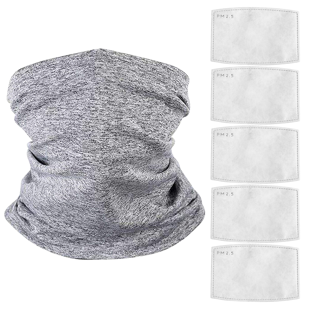 

Cycling Half Face Mask Anti-Pollution Sports Scarf with 5 Filters, 501 Original