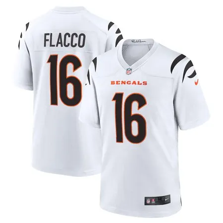 Youth Cincinnati Bengals #16 Joe Flacco  White Team Game Jersey