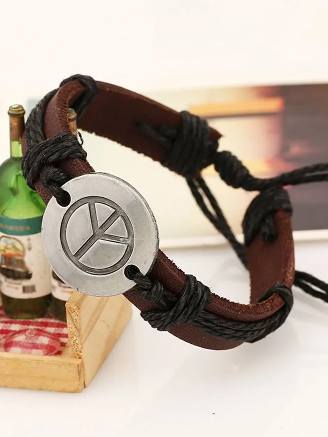 Vintage Peace Braid Bracelet