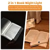 Book Light Rechargeable Clear LED Flat Reading Light with 3 Colors & Timer Dimmable Panel Plate Lamp Funny Gifts for Readers Kids Women Men
