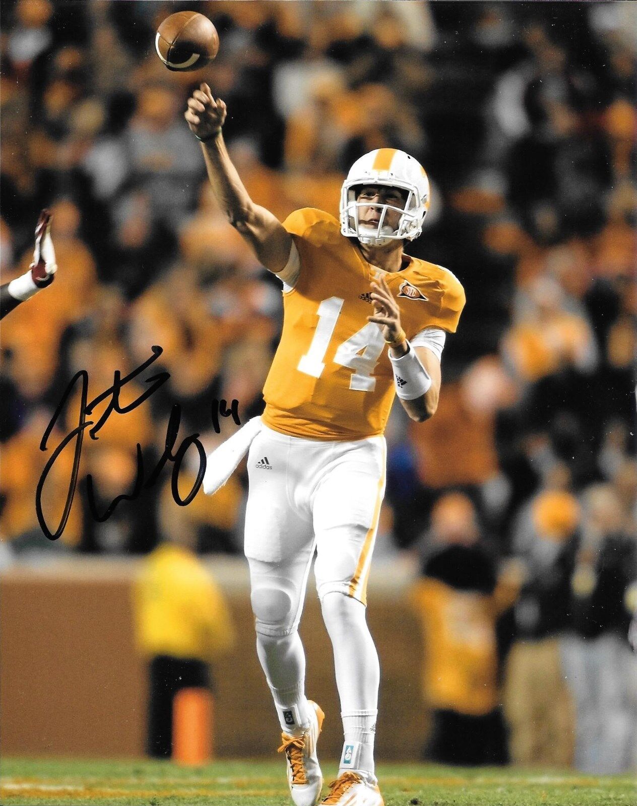 JUSTIN WORLEY HAND SIGNED TENNESSEE VOLUNTEERS 8X10 Photo Poster painting W/COA