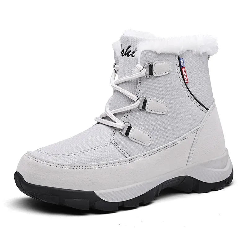 Nine o'clock Winter New Women's Snow Boots Stylish Soft Lace-up Warm Lined Female Shoes Comfortable Quality Anti-skid Footwear